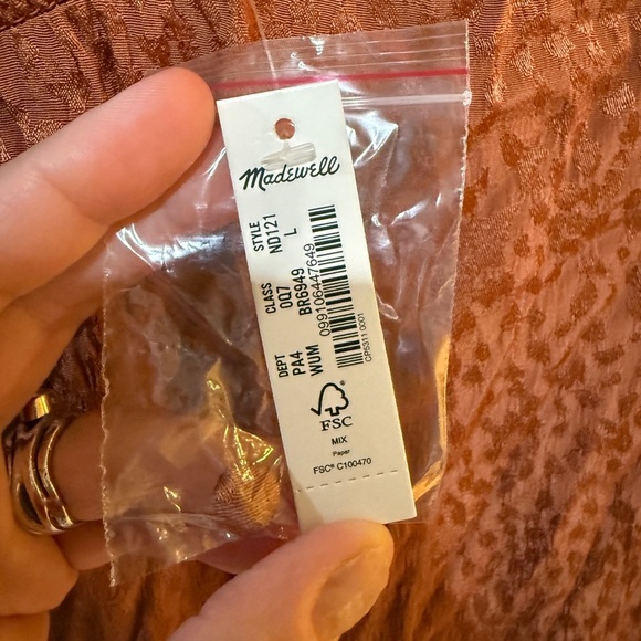 Madewell Eco friendly cheetah print jacquard shiny fabric knee length mini NWT - Picture 7 of 8